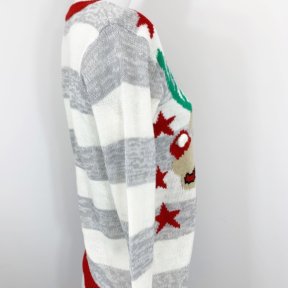 Ugh-Lee xmas sweater with reindeer and pom details - Picture 4 of 5